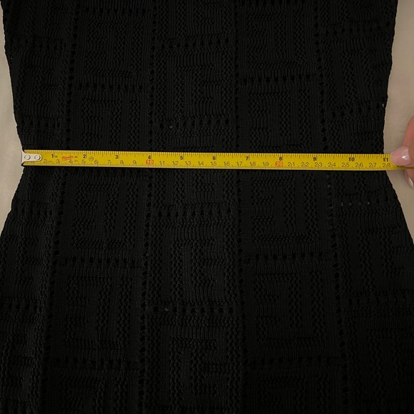 Black Balmain knit dress with monogram - Picture 8 of 8